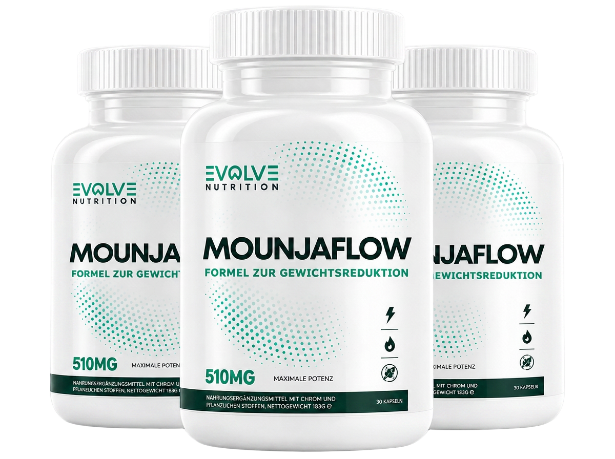 MounjaFlow 3 Flaschen Paket – 90-Tage-Vorrat, je 30 Kapseln