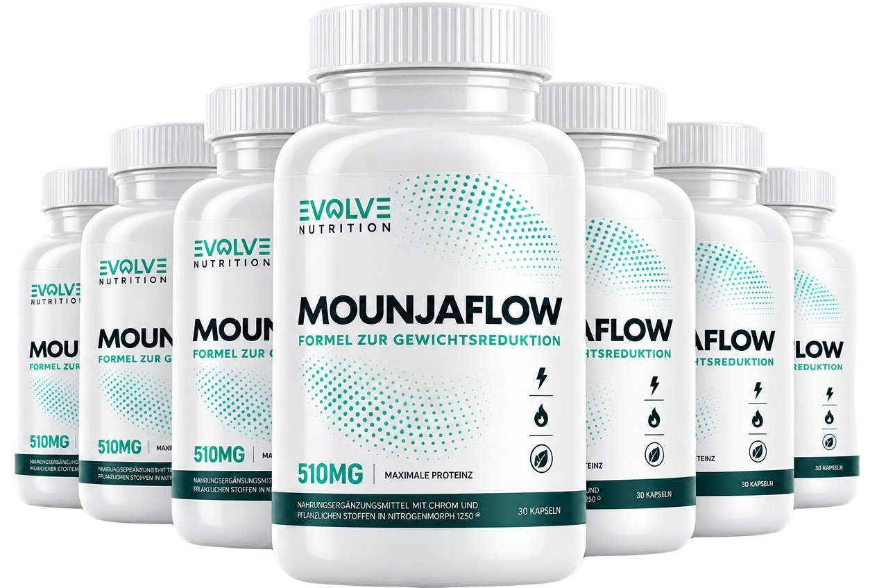 MounjaFlow Vorteilspaket – sechs Flaschen à 30 Kapseln, 510 mg Formel zur Gewichtsreduktion